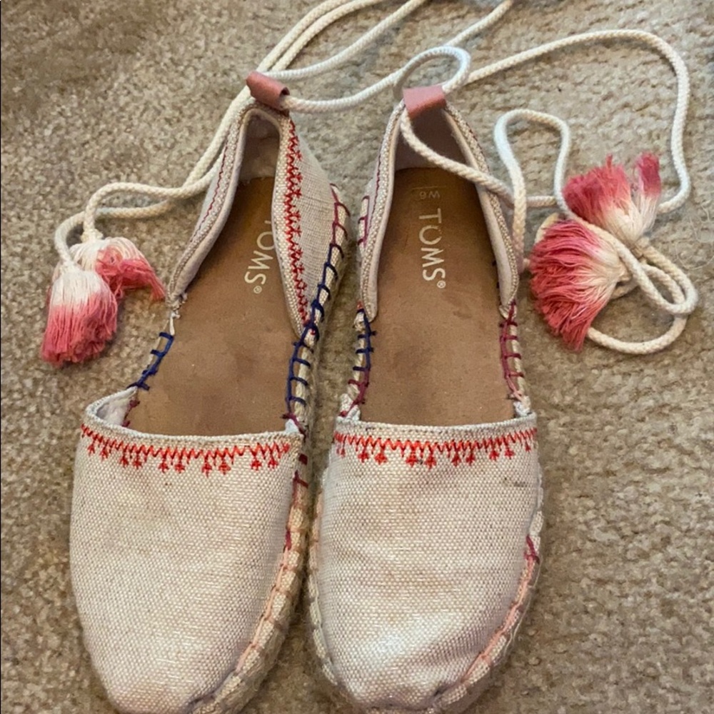 Toms Lace-Up Espadrilles